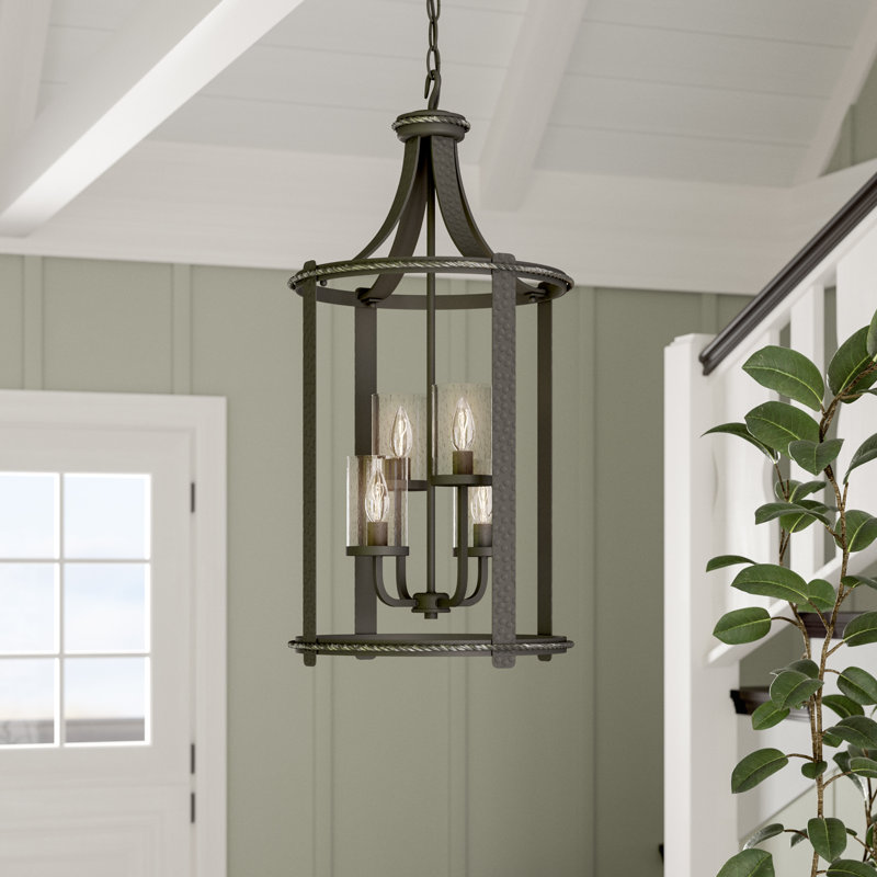 Laurel Foundry Modern Farmhouse Halcott 4 Light Lantern Cylinder
